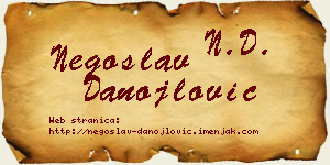 Negoslav Danojlović vizit kartica